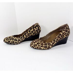 Vionic Antonia Pump Wedge Heel Slip On Shoes Leopard Comfort Cushioned Office 8